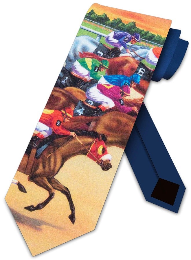 Three Rooker ربطة عنق رجالية من ثري روكر لسباق الخيل - Image 1